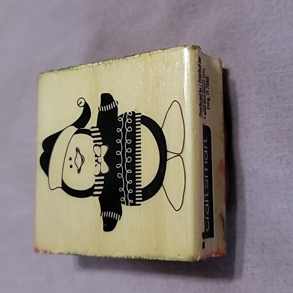 Penguin Character Rubber Stamp